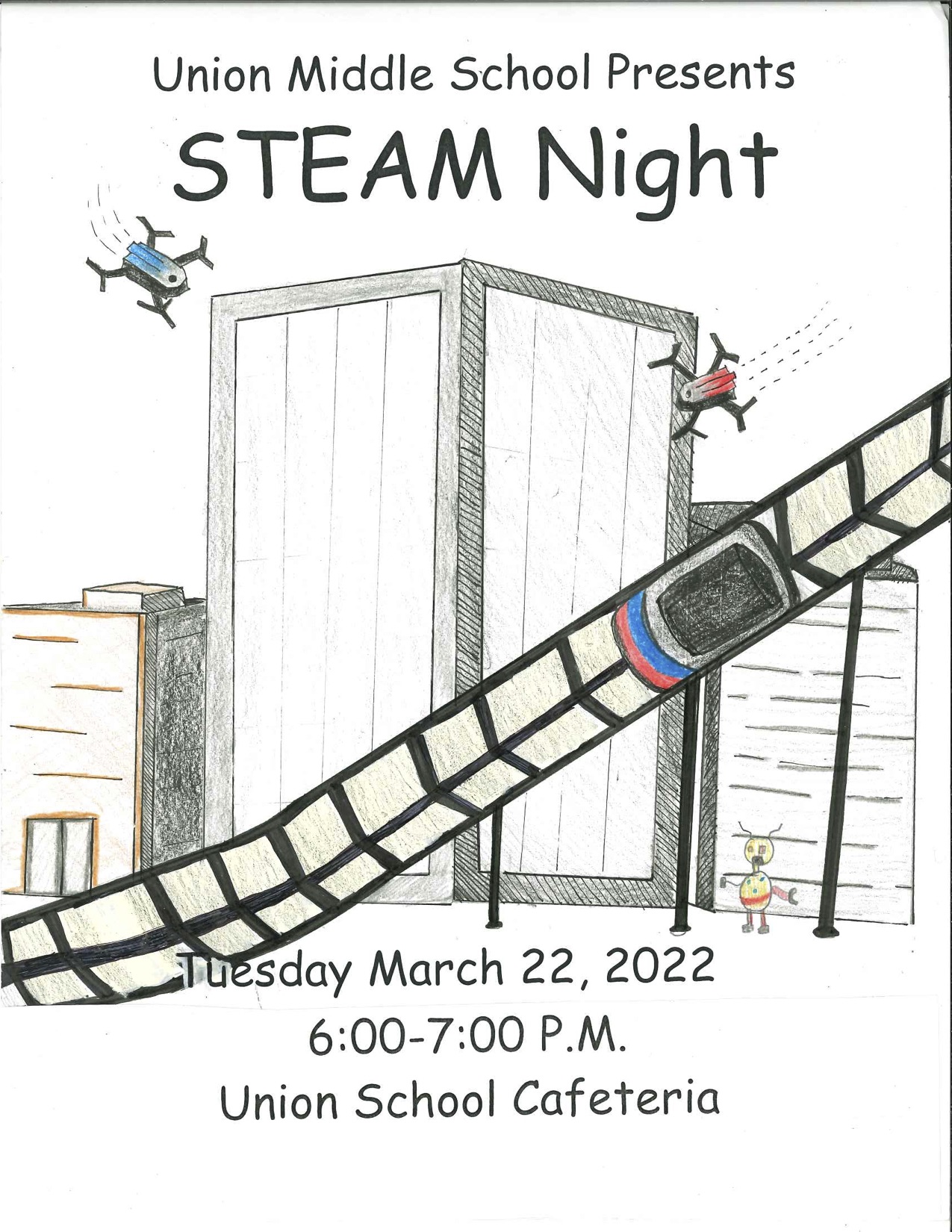 Steam Night  on 3/22/22 from 6:00 to 7:00