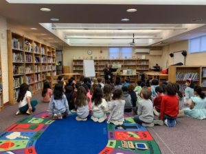 Author Karen Orloff with Students