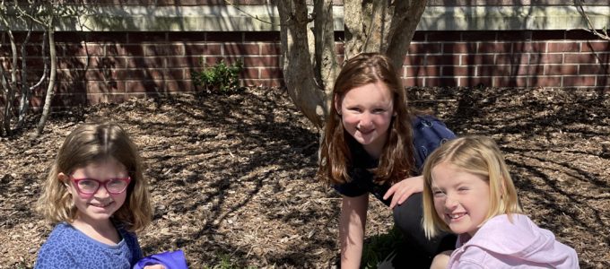 Students in Garden