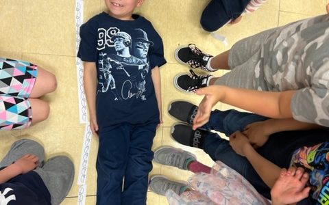 Students measuring