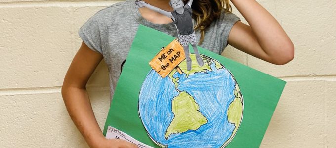 Student 2 with Map