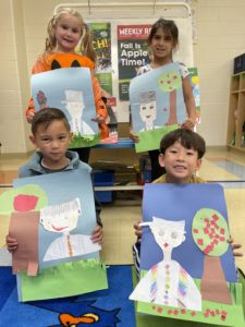 Boys and Girls with Apple Tree Pictures