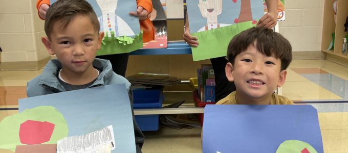 Boys and Girls with Apple Tree Pictures