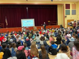 Students during assembly