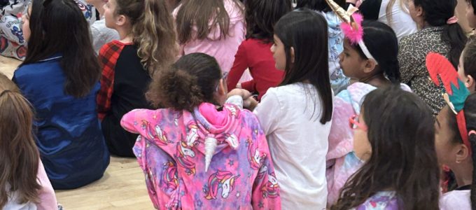 Students in PJs