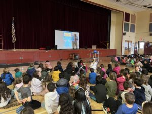 students at assembly