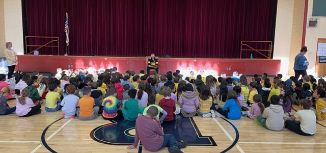 Mr. Bligh read to students