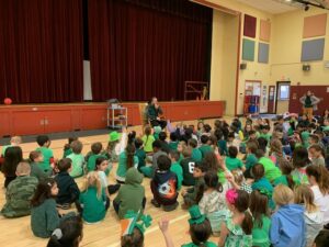 Mr. Bligh Reading to students