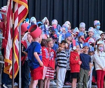 Students singing