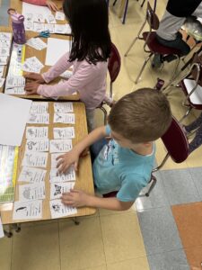 Students doing lesson