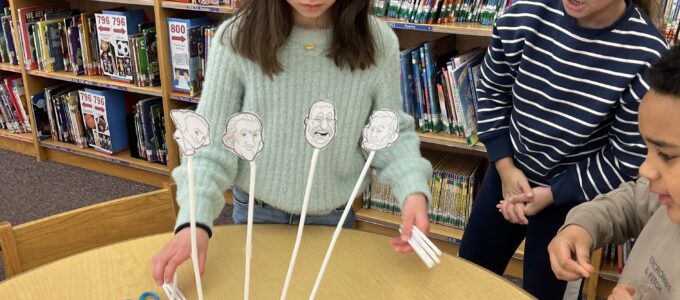 Student building Mount Rushmore