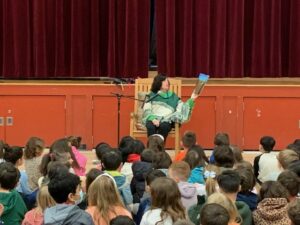 Mrs Jones Reading to Students