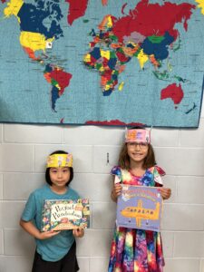 Students celebrating Punctuation Day