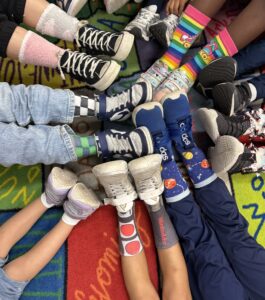 Student's crazy socks