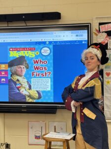 Ms. Maciag as George Washington