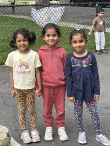 3 girls on the playground