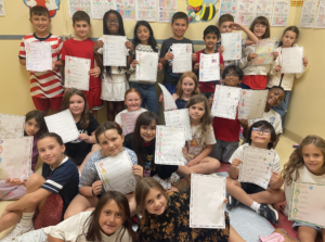 Class showing their work