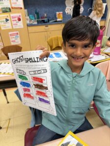 Boy with Ghost Spelling