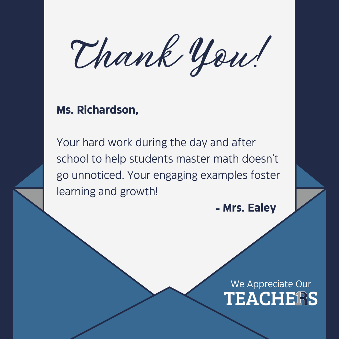 #ThankATeacher – Richardson