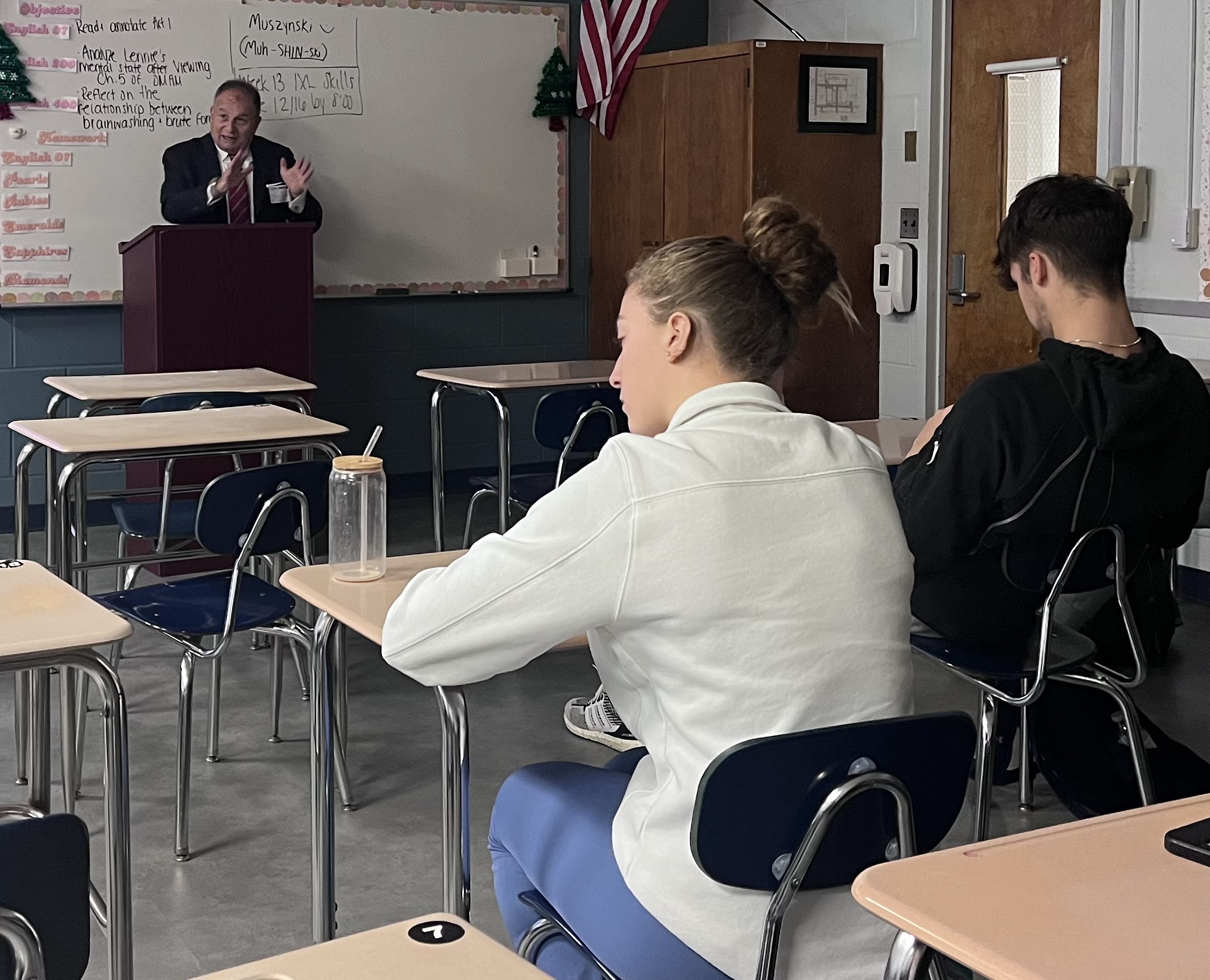 Judge Guida Visits RHS Class Rutherford Public Schools