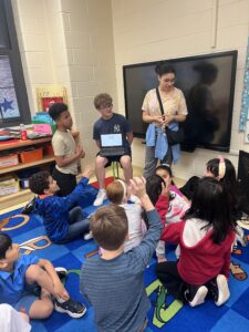 8th grader teaching 1st graders