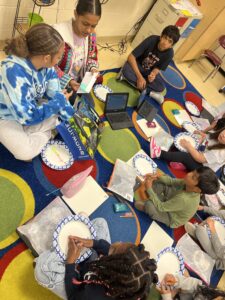 8th grader teaching 1st graders