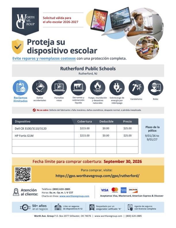 Rutherford Flyer 2026 Spanish